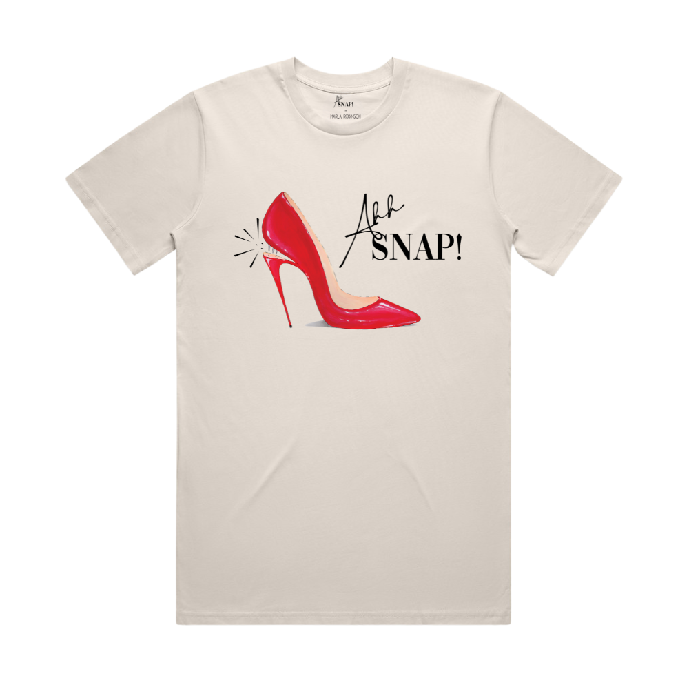 AHH SNAP! PUMP - BASIC T-SHIRT - NATURAL