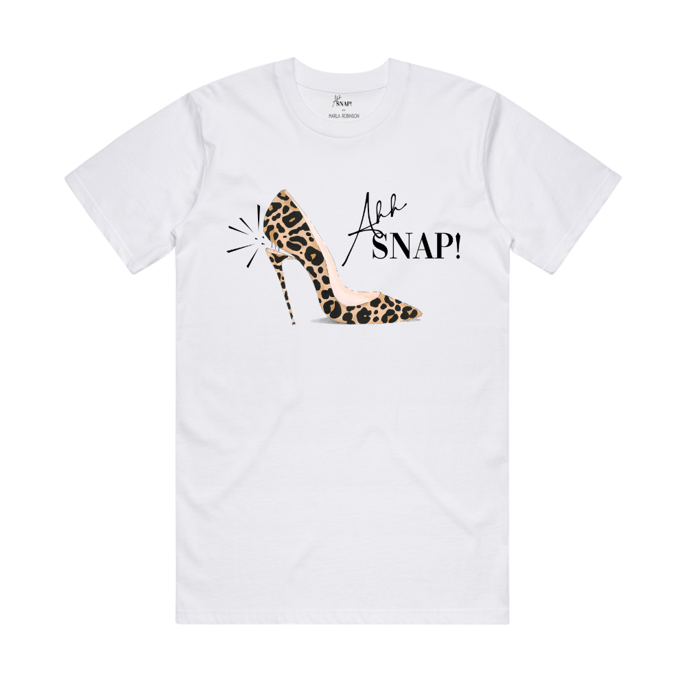 AHH SNAP! PUMP - BASIC T-SHIRT - WHITE