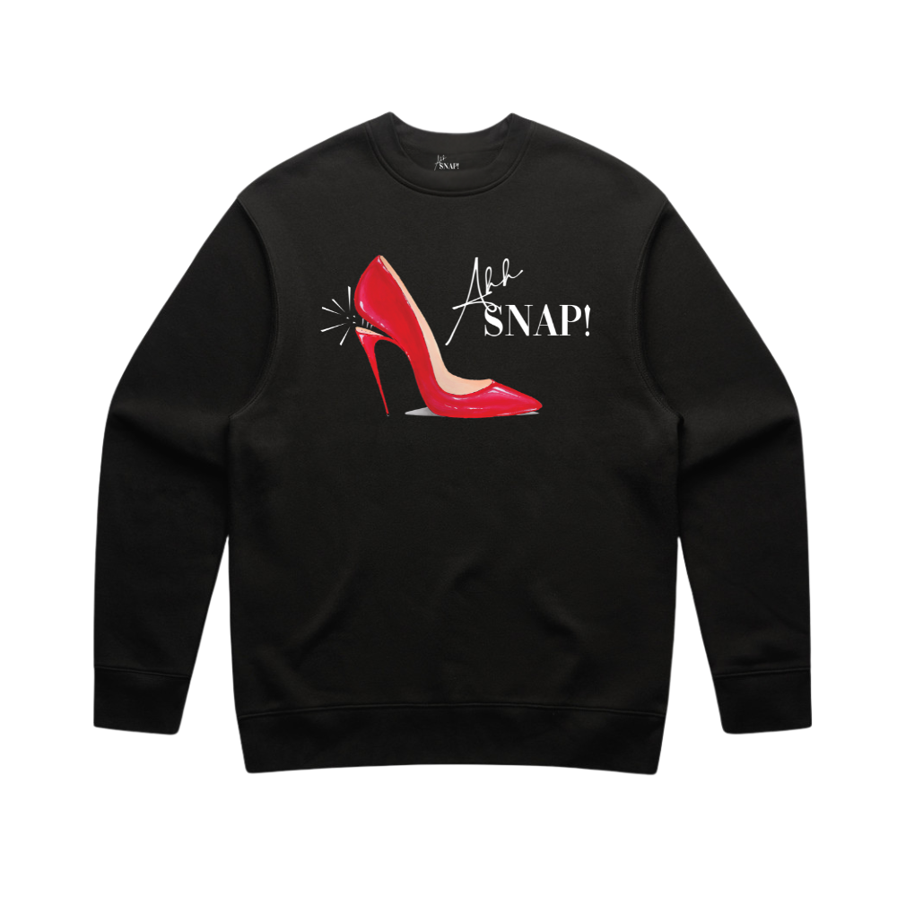 SWEATSHIRT - AHH SNAP! PUMP - BLACK