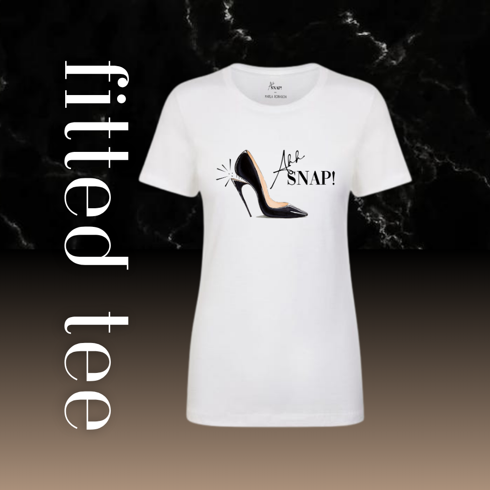 FITTED T-SHIRT - AHH SNAP! HIGH HEEL PUMP