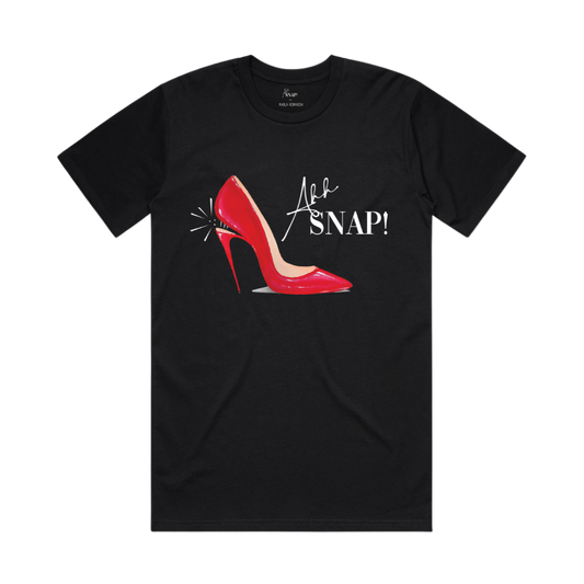 BASIC T-SHIRT - AHH SNAP! PUMP - BLACK