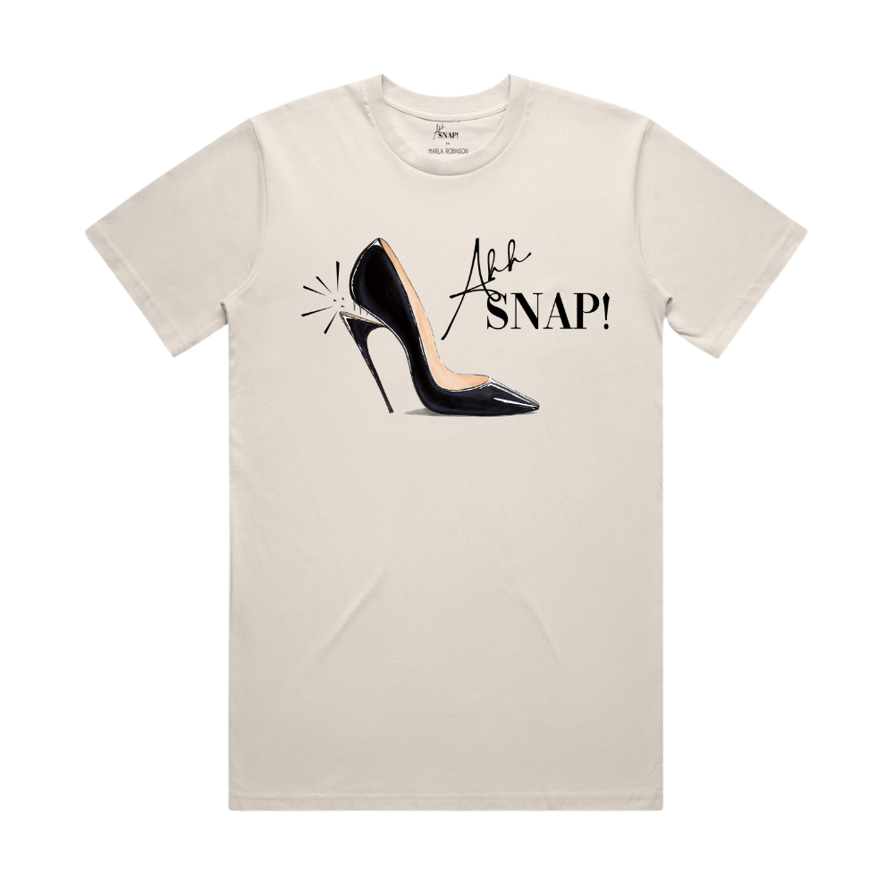 AHH SNAP! PUMP - BASIC T-SHIRT - NATURAL