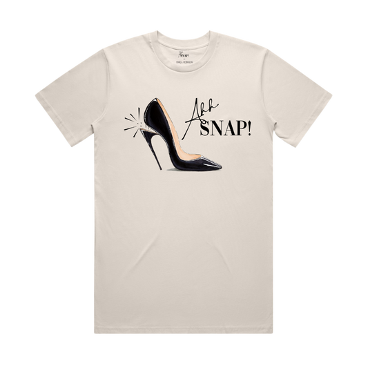 AHH SNAP! PUMP - BASIC T-SHIRT - NATURAL