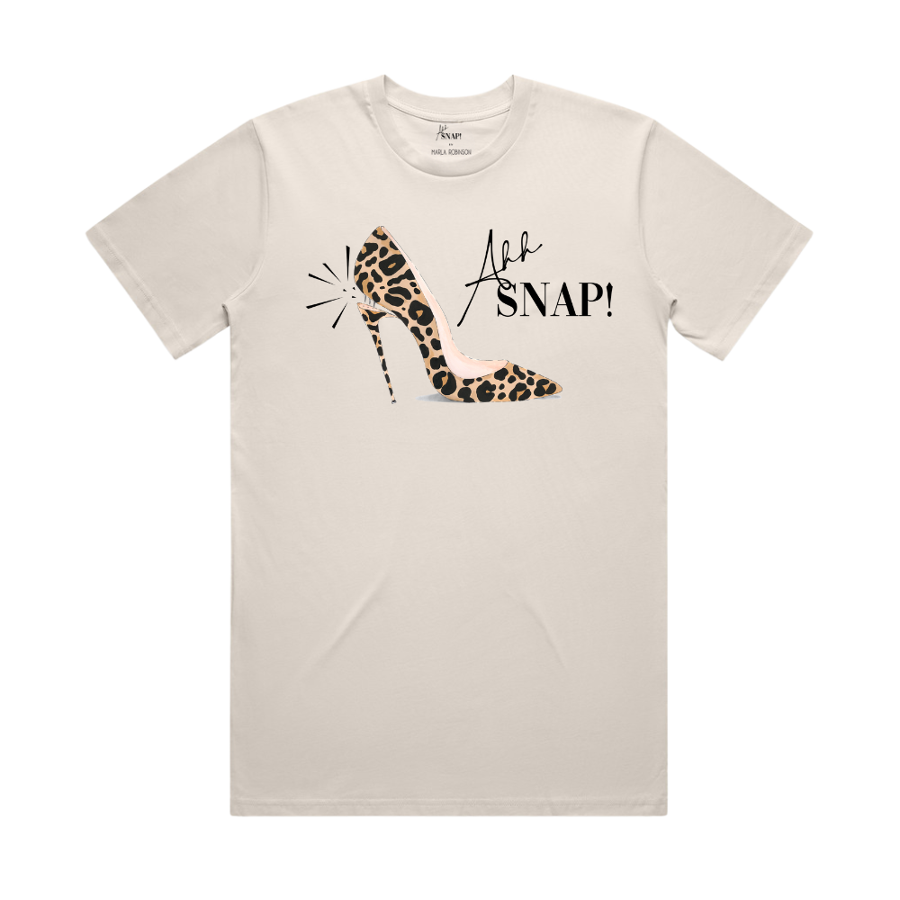 AHH SNAP! PUMP - BASIC T-SHIRT - NATURAL