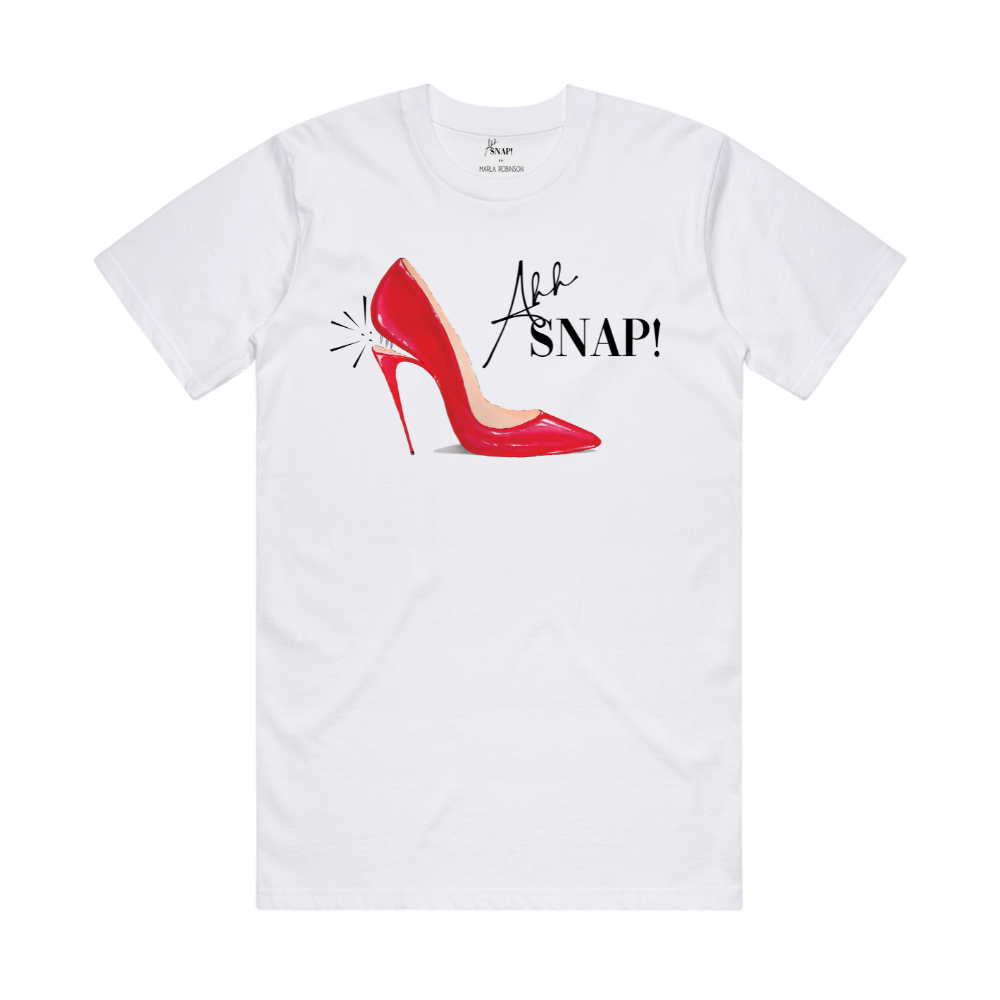 AHH SNAP! PUMP - BASIC T-SHIRT - WHITE