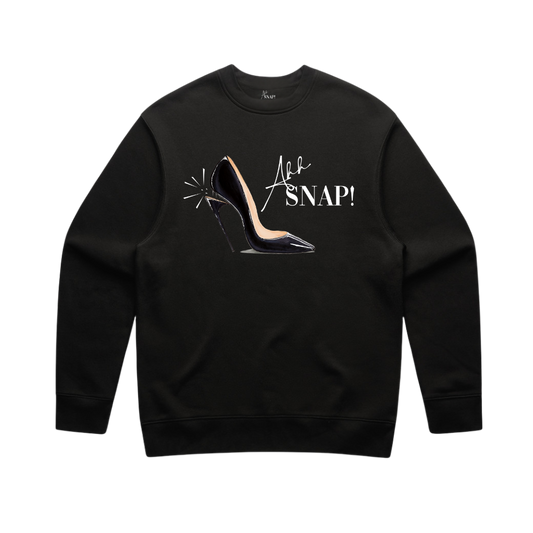 SWEATSHIRT - AHH SNAP! PUMP - BLACK