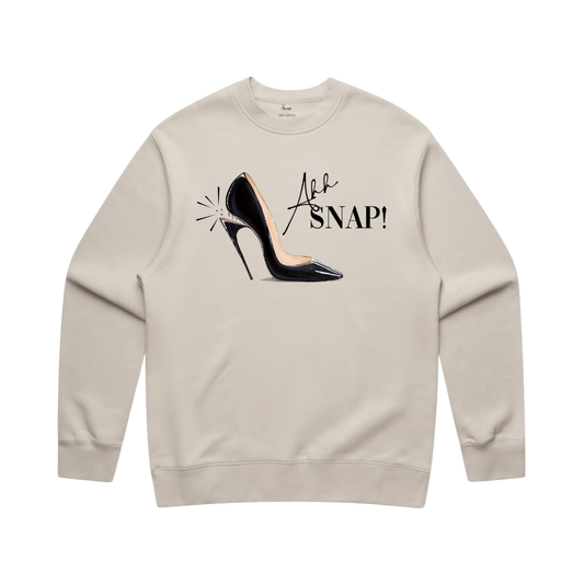 SWEATSHIRT - AHH SNAP! PUMP - NATURAL