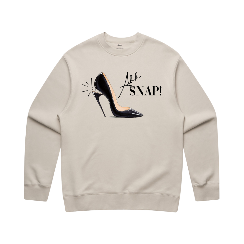 SWEATSHIRT - AHH SNAP! PUMP - NATURAL