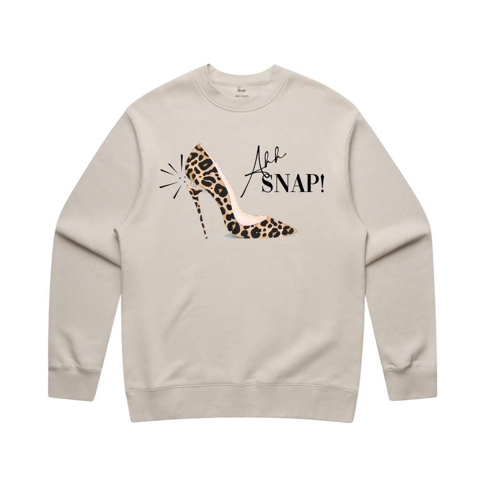 SWEATSHIRT - AHH SNAP! PUMP - NATURAL